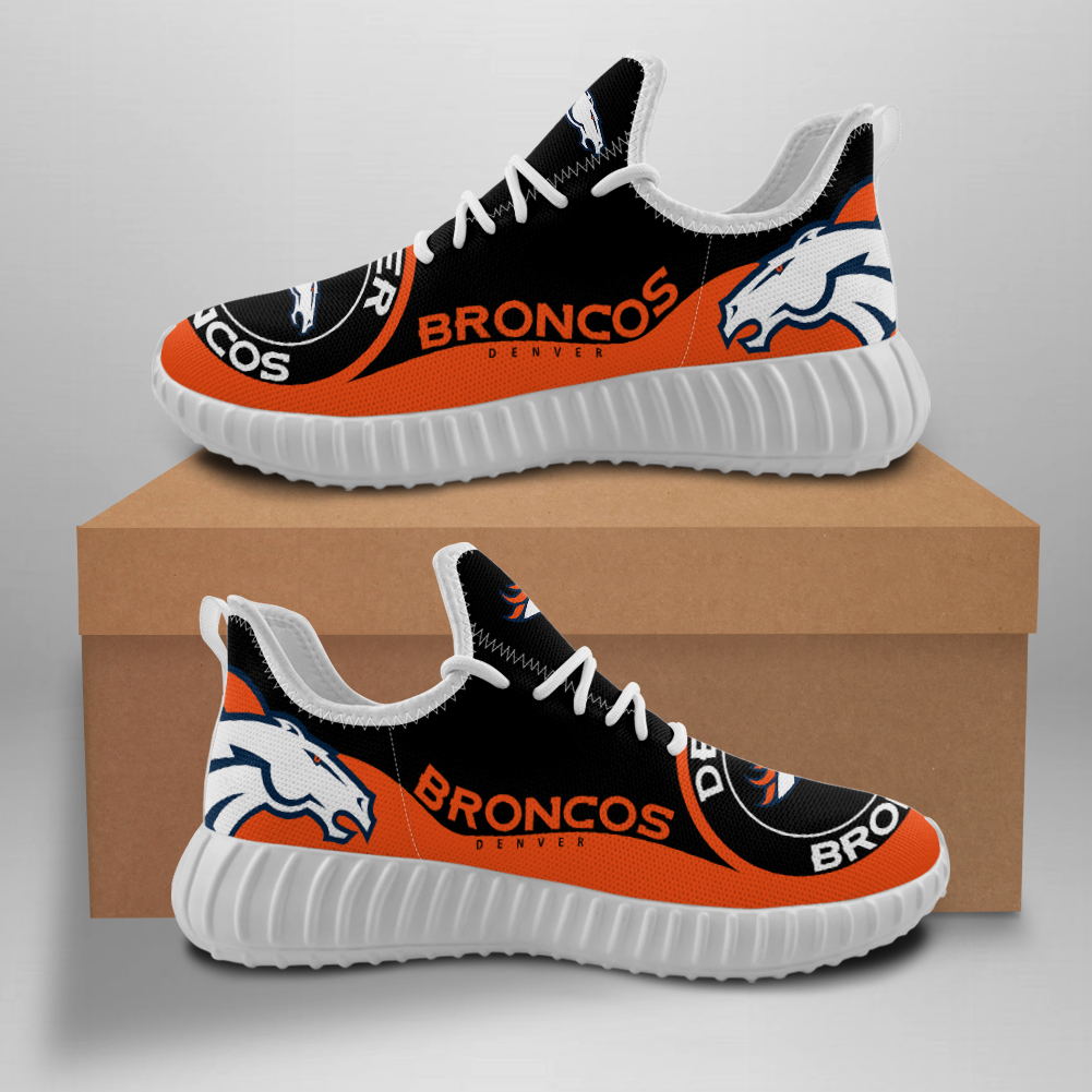 Men's Denver Broncos Mesh Knit Sneakers/Shoes 009